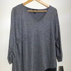 Alyx Woman 3/4 Sleeve Charcoal Tunic